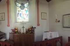 The church is decorated following the recent harvest service